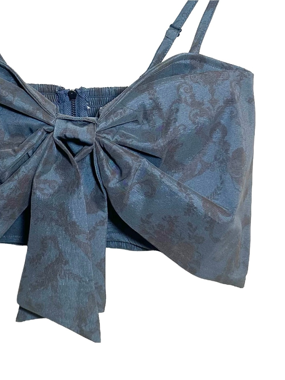 Kimchi Blue Cherub Bow Bustier Crop Top M